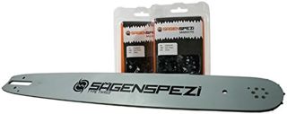 Sägenspezi Guide 45cm 3/8" 1,6mm et 2 chaînes à gouge semi-carrée pour Stihl 036 MS360 MS 360