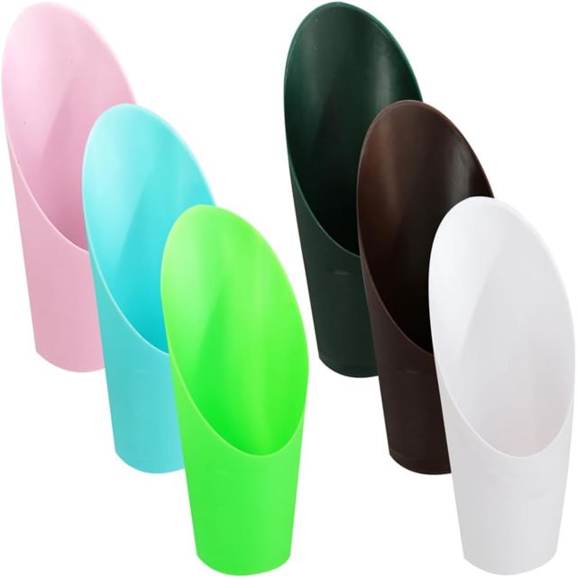 Lot de 6 pelles de jardin en plastique pour bonsaï, petites pelles de rempotage, mini pelles de jardinage pour plantes, fleurs, succulentes