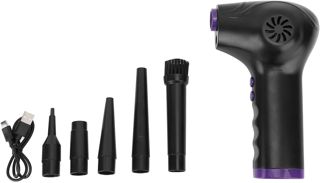 Duster puissant soufflant pour les zones difficiles à des maisons dans les bureaux et automobiles avec 60000rpm 2 vitesses 5 Lumières et 6000mAh Batterie rechargeable