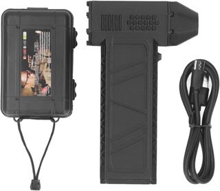 GLOGLOW Dépoussiéreur d'air électrique, Souffleur d'air sans Fil 110 000 Tr/min avec Batterie de 8 000 MAh, Nettoyeur de Poussière Portable pour Clavier, Voiture, Maison, Camping, Dépoussiéreur