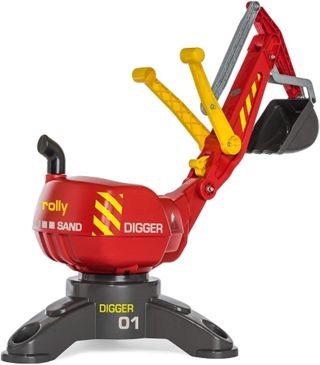 cavernedesjouets Pelleteuse excavatrice Enfant 3-5 Ans pour bac a Sable - Digger Sand 107x49x73cm - Rotation 360° - Jouet Plein air, Jardin, Exterieur + Carte Tigre