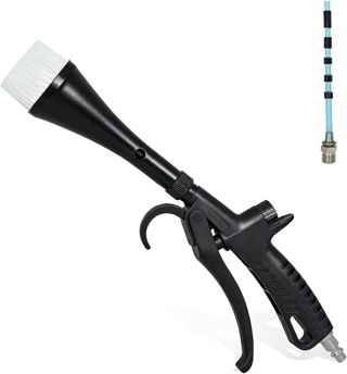 Souffleur d'air avec brosse douce pour électronique et nettoyage intérieur de voiture