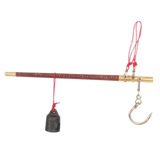 VICASKY Balance Manuelle Vintage en Bois 5 Jin Poids en Cuivre Corde Rouge et Boulet Balance pour Peser Remède et Fruits Secs Portable Usage la Cuisine et Décoration Intérieure
