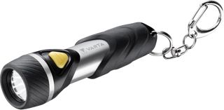 VARTA Lampe Torche LED incl. 1x pile AAA, Day Light Key Chain, lampe de poche à clé pratique, lumière résistante aux chocs, porte-clés idéal pour la maison, l'extérieur