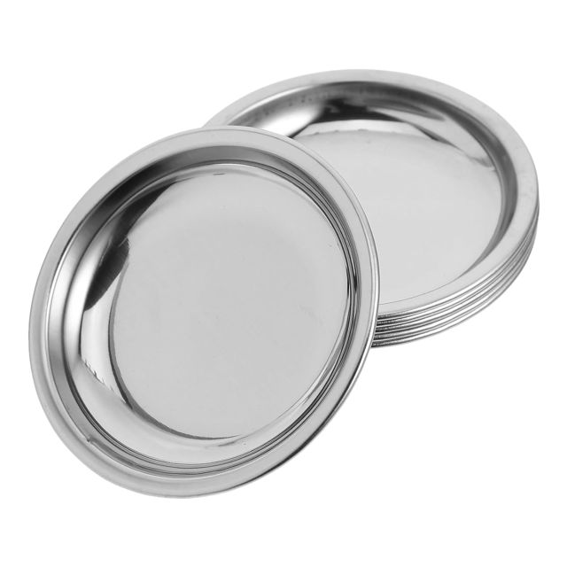 BESPORTBLE 6 pièces Plateau de Pesée Acier Inoxydable Lot pour Balance Digitale Surface Stable pour Bijoux et Pierres Précieuses Usage Laboratoire et Cuisine Plateau Compact et Portable