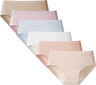 Lot Culotte Dim Femme sous-vêtements pour Femmes, Bikini sans Couture, sous-vêtements à Absorption régulière Slip- Femme