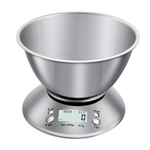 PRETYZOOM Balance Électronique de Cuisine sans Pile Précision pour Aliments Ustensile Acier Inoxydable Pratique pour Cuisine