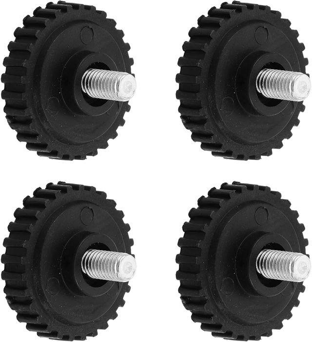 Zerodeko Pieds de Rechange en Caoutchouc Noir Design Antidérapant pour Accessoires Robustes 4pcs, Balance Cuisine et Bijoux pour Balance Numérique de Précision