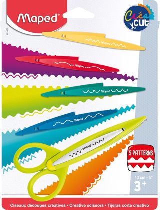 Maped Ciseaux cranteurs, Coloris assorits