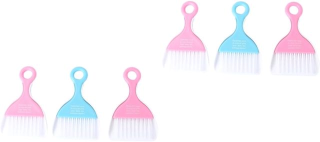 Hemobllo 6pièces Kit De Nettoyage Miniature Avec Balayette Et Pelle à Poussière Pour Claviers Et Ordinateurs Couleurs Mélangées Pour Bureau Et Maison