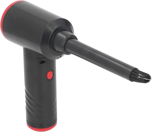 Cryfokt Souffleur de Poussière électrique Portable Fil, avec Lumière LED, pour le Nettoyage de la Maison et de la Voiture, Batterie Efficace de 6000mAh