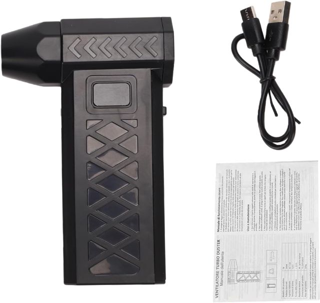 Tnfeeon Plumeau à Air comprimé, Plumeau à Air comprimé, Batterie Rechargeable, Nettoyage à Grande Vitesse, Puissance pour Clavier, Appareils électriques, Nettoyage d'articles Gonflants, Séchage