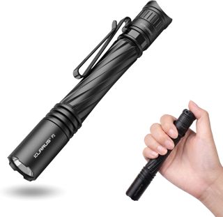 KLARUS P2 Lampe stylo 1 000 lumens, portée de 270 mètres – 2 piles AA ou USB-C rechargeables (piles incluses), étanche IPX8, lampe torche EDC compacte pour la poche