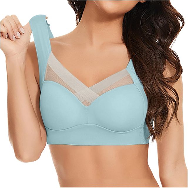 Soutiens-Gorge Femme Grande Taille Soutien Gorge Amincissant Allaitement Maternité Triangle sous Vetements Feminins Lot Decollete Plongeant Dim avec Armature Dos Transparent Push Up Rembourré