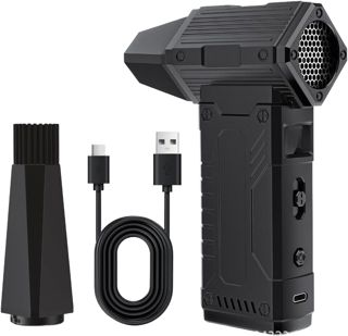 Dépoussiéreur électrique sans fil 100 K RPM Turbo Ventilateur écran LED Moteur sans balais 40 K-100 K tr/min pour nettoyage de PC Portable Souffleur à poussière portable avec affichage de puissance