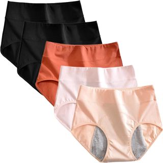 Culotte Menstruelle Taille Haute Dim sous-vêtements Bikini Taille Haute pour Femmes, sous-vêtements Lisses, Respirants pour Dames Pantalon Femme Grande Taille 54