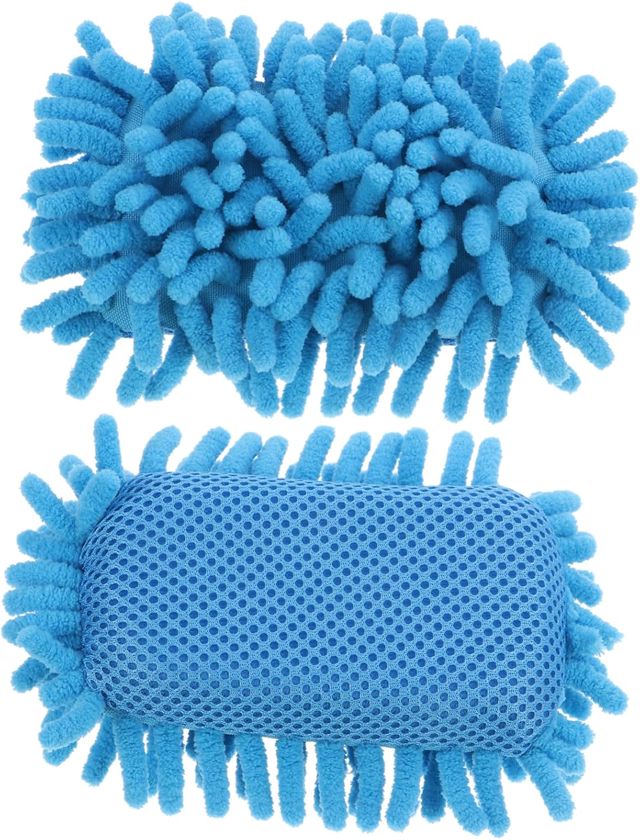 2 pièces Éponge de Nettoyage Chenille pour Tableau et Design Ergonomique Nettoyage sans Rayer pour Bureau et École