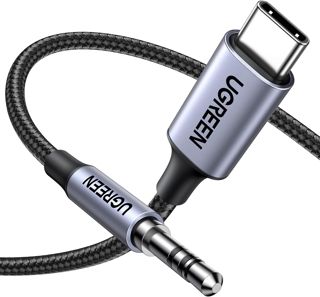 UGREEN 1M Câble USB C Jack 3.5mm TRS Stéréo Auxiliare Voiture Nylon Tressé
