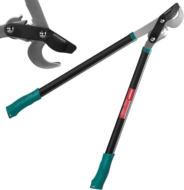 HYCHIKA Coupe Branche Manuelle 74cm, ébrancheurs de Jardinage, Cisaille de Jardin Manuelle, Secateur Grand Manche, Diamètre de, Coupe Ø50 mm max., Coupe les Branches Sèches et Humides
