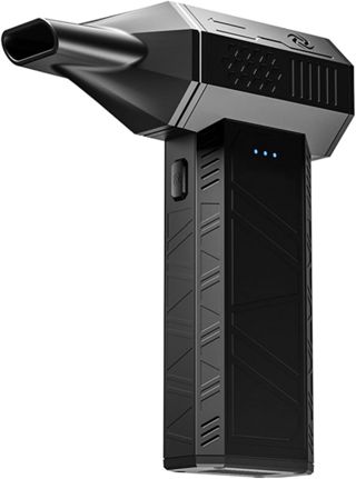 X3 Dépoussiéreur électrique 110 000 tr/min sans balais, 3 vitesses d'air comprimé portable pour nettoyage de PC, noir