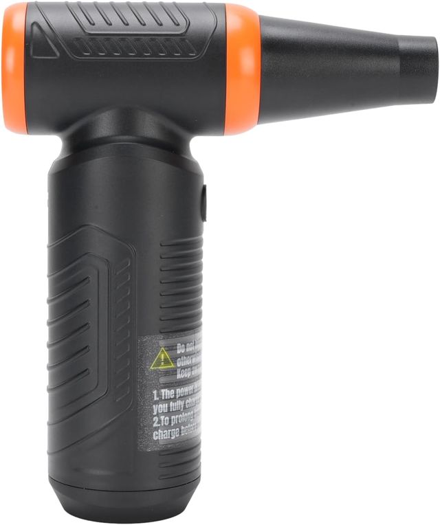 Plumeau à Air comprimé, Souffleur D'air électrique 130 000 Tr/min avec 3 Buses et Batterie 6000 MAh, pour Clavier PC, Nettoyage de Voiture, Gonflage de Barbecue