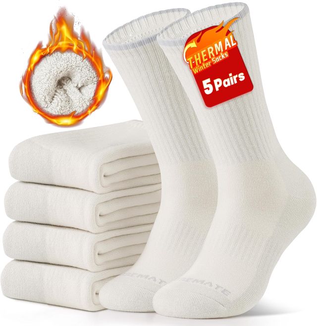 CLOSEMATE 5 Paires Chaussettes Chaudes Homme Femme 39-42 43-46 47-50