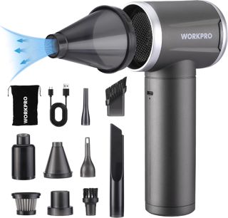 WORKPRO Souffleur d'Air Sans Fil 12 V avec 4 Vitesses