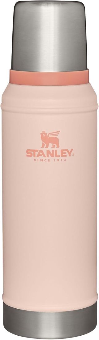Stanley Bouteille isotherme classique en acier inoxydable 18/8 à large goulot – Calcaire – Sans BPA – Pour boissons froides et chaudes – 0,9 l