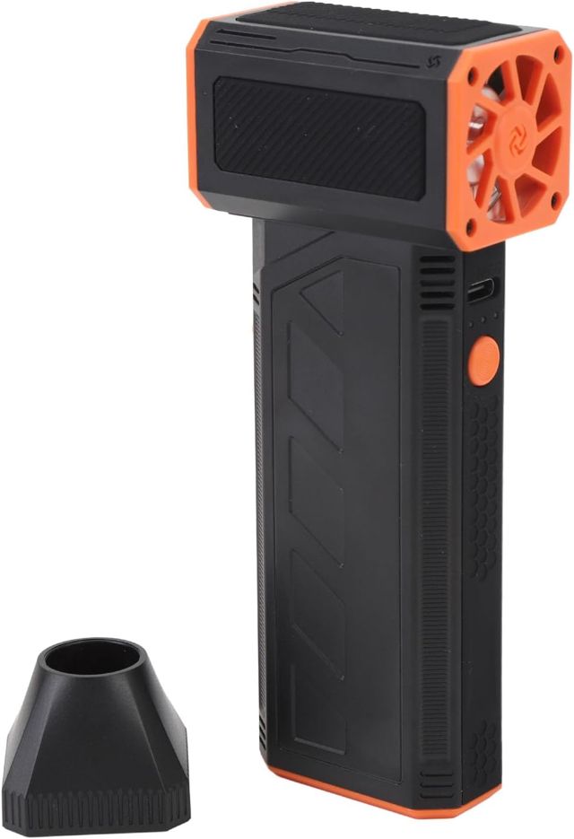 Plumeau d'air Portatif sans Fil, Puissant Souffleur à Jet Sec pour Le Nettoyage de L'électronique et des Produits Gonflables, Rechargeable à 130 000 TR/Min