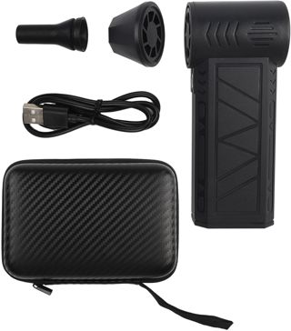 Dépoussiéreur électrique sans fil rechargeable avec LED pour nettoyage électronique, voiture, maison, pour mini jet 12 x 6 cm (B)