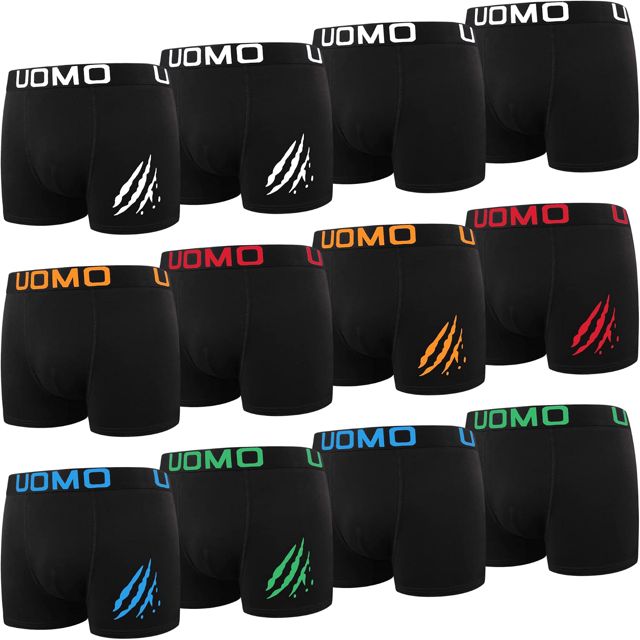 L&K 8/12 Pack M-5XL caleçons Hommes rétro Shorts Coton Classique Couleurs Unies 1119