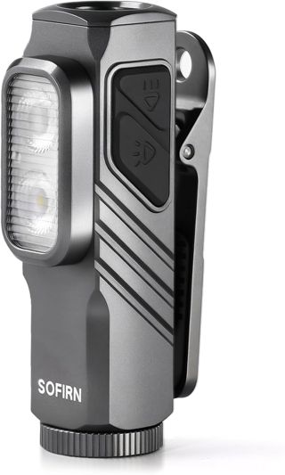 SOFIRN ST10 Mini Lampe Torche Rechargeable, 1000LM Faisceau/500LM Large/660NM Rouge, Double Aimant, Typ-C, Clip, IPX6, Lampe Torche Led Ultra Puissante pour Maison, Promenade du Chien, Pêche, Urgences