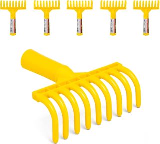 KOMBO Garden Râteau d'olive 9 dents en PP anti-rupture - Longueur 14 cm - Raccord conique pour tige flexible et résistant (5)