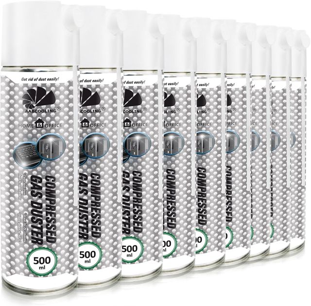 AABCOOLING Aspirateur pour Ordinateurs 9x500 ML Dépoussiérant en Spray Home&Office Nettoyage de l'équipement de Bureau K3, Dépoussiérant Bouteille, sans Odeur Nettoyage PC, Vacuum Cleaner