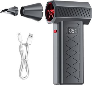 Mini ventilateur à neige à 6 vitesses - Dispositif de flux d'air réglable - Accessoire marteau de sécurité - Outil portable compact | Séchage de pare-brise, fenêtre, clavier, ordinateur, escalier