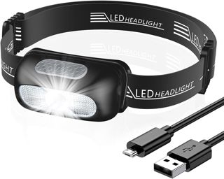 CIRYCASE Lampe Frontale LED Ultra Puissante avec 5 Modes, Étanche IPX4