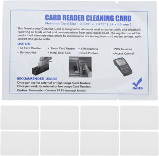 15 Pièces Carte de Nettoyage Imprimante PVC 12,5x8cm