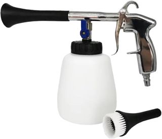 Outil de soufflage pneumatique pour marque - 1000 ml - En alliage d'aluminium - 6-92 bars - Nettoyage haute pression - Avec réservoir blanc - Poignée ergonomique légère