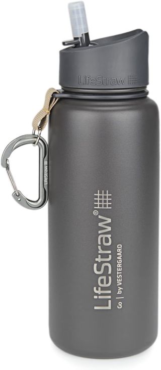 LifeStraw Go 2-Stage Filter Bottle Unisex-Adult, Blue, 650 ML