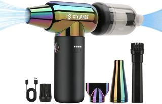 Plumeau à air comprimé, souffleur de coiffure, plumeau électrique, mini souffleur d'air, Jet Dry, 3 vitesses, aspirateur sans fil pour PC, bureau, salon, ordinateur portable