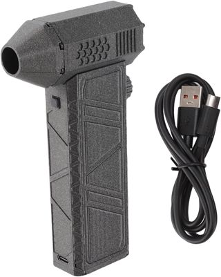 Dépoussiéreur d'air électrique, 300 000 Tr/min, Vitesse Réglable en Continu, Ventilateur sans Fil Rechargeable avec Charge Rapide de Type C pour le Nettoyage de l'électronique du Clavier de
