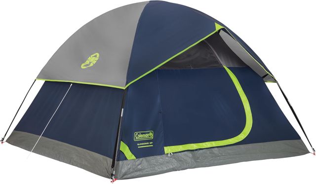 Coleman Sundome Tente pour 4 Personnes avec Toit Anti-Pluie et résistant aux intempéries s'installe en 10 Minutes