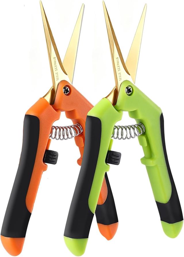 Secateur de Jardin (2 PCS), Sécateur de Jardinage à Main pour Bonsaï, Professionnel Ciseaux De Jardinage, pour Branches, Fleurs Fruits Légume