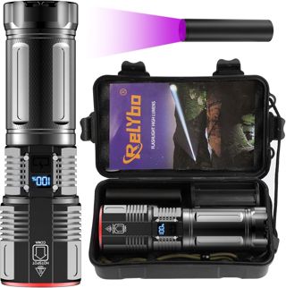 Relybo 1000000 Lumen Lampe Torche LED Ultra Puissante Puissance Progressive