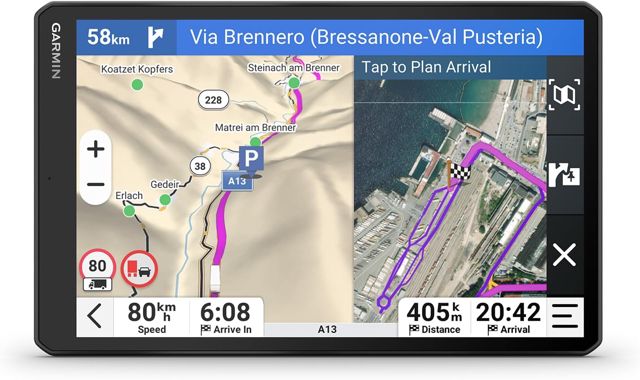 Garmin dēzl LGV820, GPS Poids Lourds, 8", Info trafic Via Application