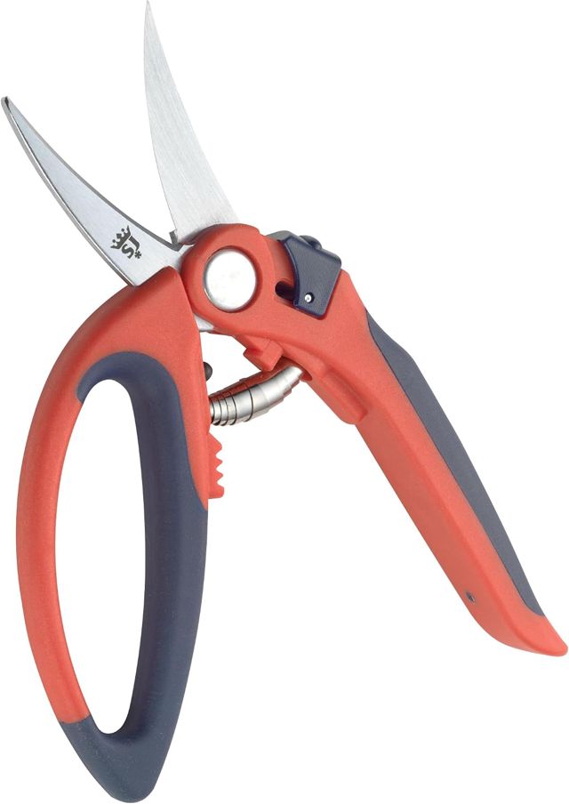 Spear & Jackson 6061GPS Ciseaux de Jardin Multiusage à Poignée Boucle - Lames en Acier Carbone, Poignée Ergonomique, Verrouillage de Sécurité et Broyeur de Tige