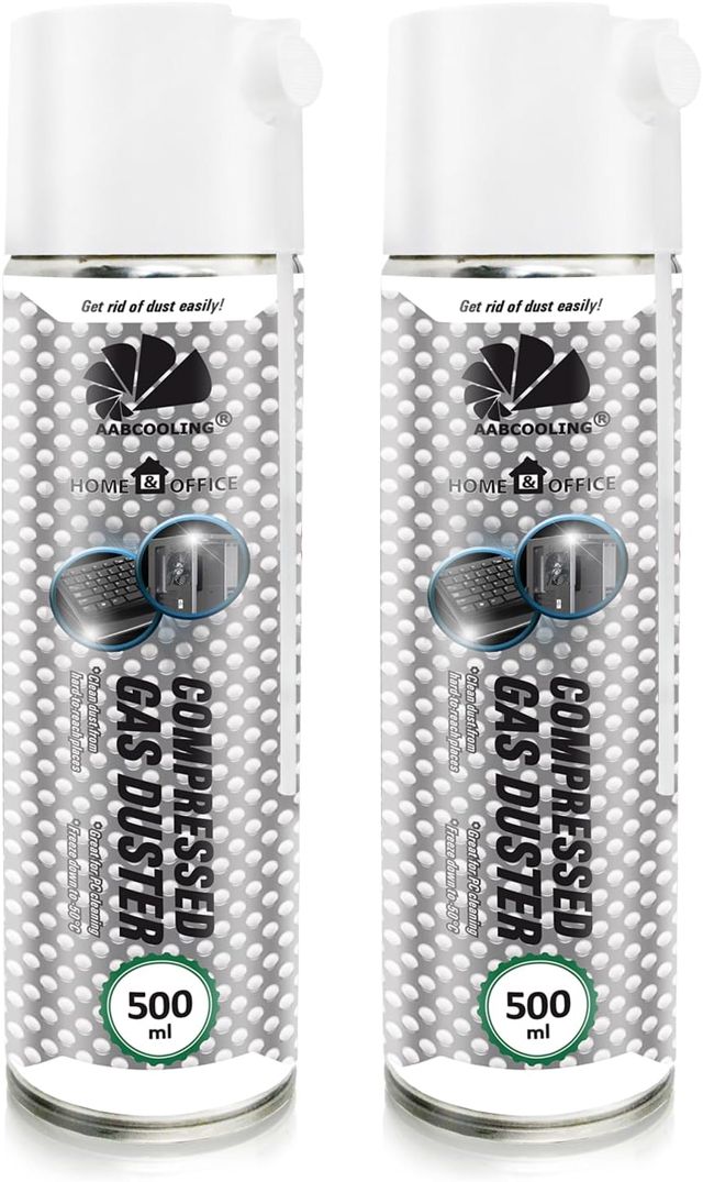 AABCOOLING Aspirateur pour Ordinateurs 2x500 ML Dépoussiérant en Spray Home&Office Nettoyage de l'équipement de Bureau K3, Ne Contient Pas de Fréon, Dépoussiérant Informatique Matériel