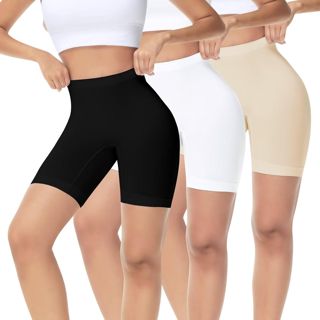 Short Femme Ete Anti Frottement Cuisse Cycliste Femme sous Jupe Shorty sous Robe Boxer Legging Court Lot De 3