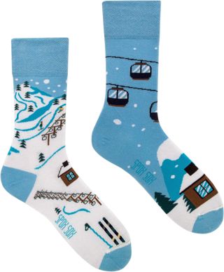 Spox Sox Chaussettes décontractées unisexes multicolores pour individualistes