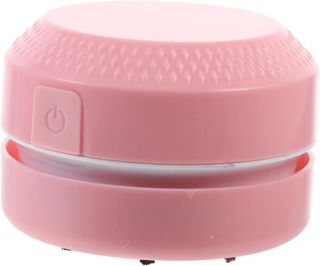 Mini Aspirateur de Table Portable Rose en Plastique pour Bureau